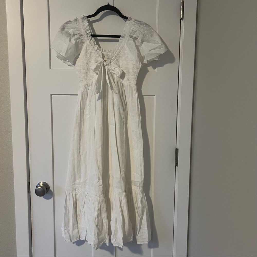 NWT Cleobella Ashlyn Ivory Midi Dress Size XS - Picture 6 of 10